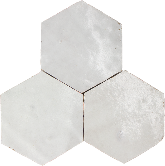 Zellige Blanc Hexagone