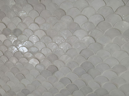 Zellige Blanc Poisson Echelles
