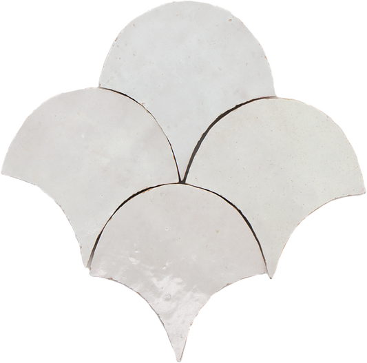 Zellige Blanc Poisson Echelles