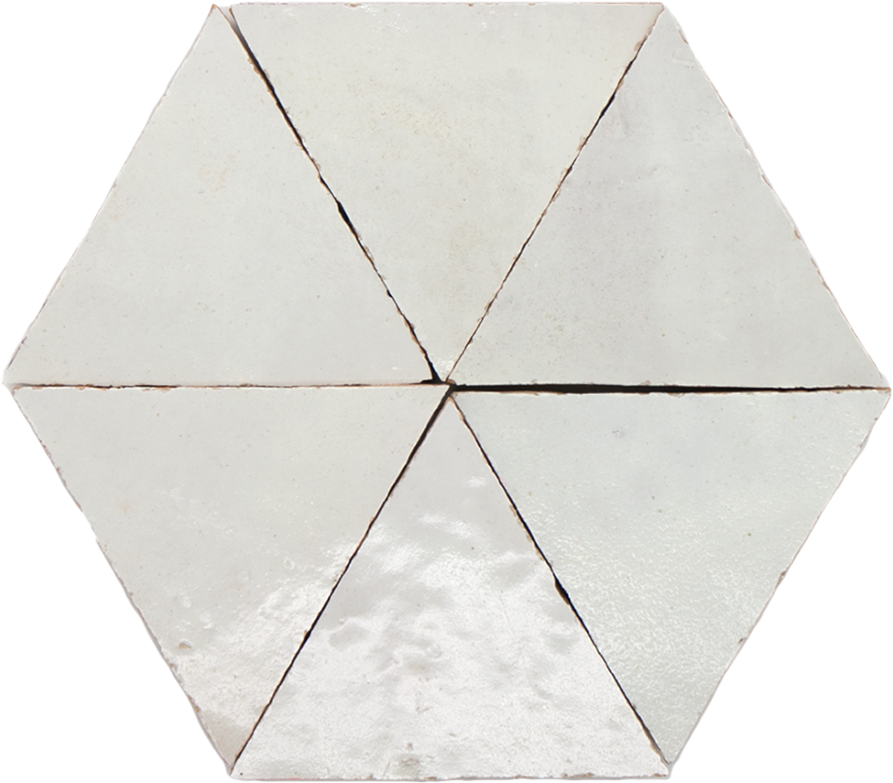 Zellige Blanc Triangle