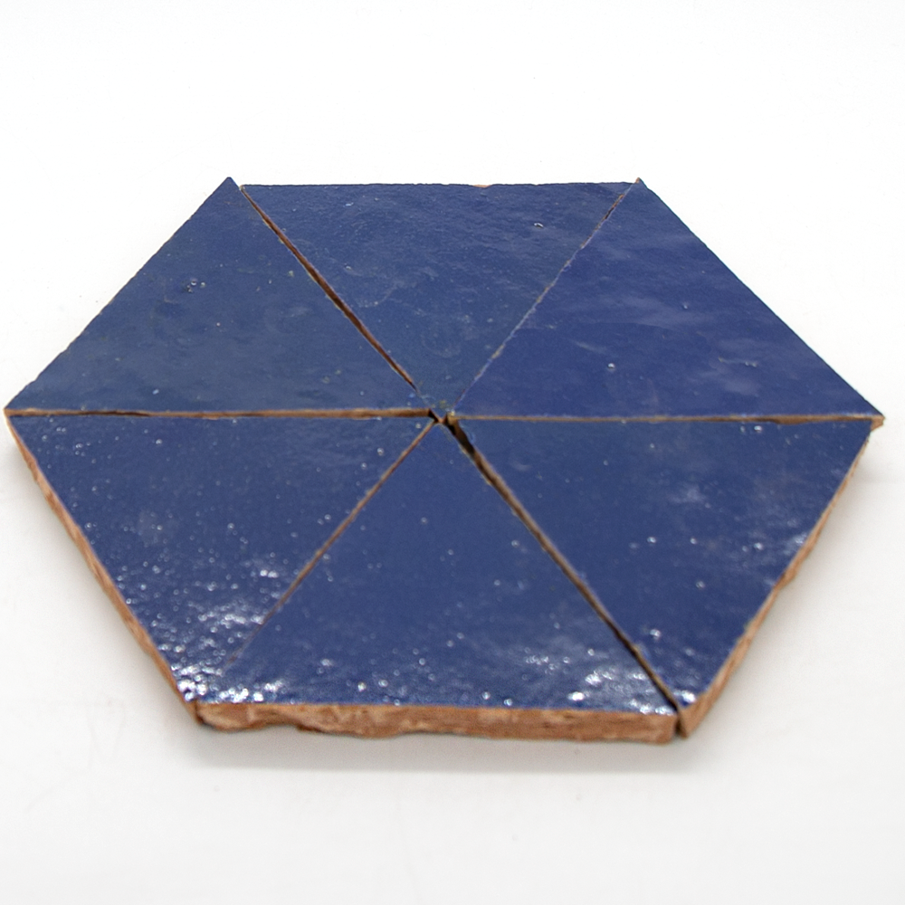 Zellige Bleu Foncee Triangle