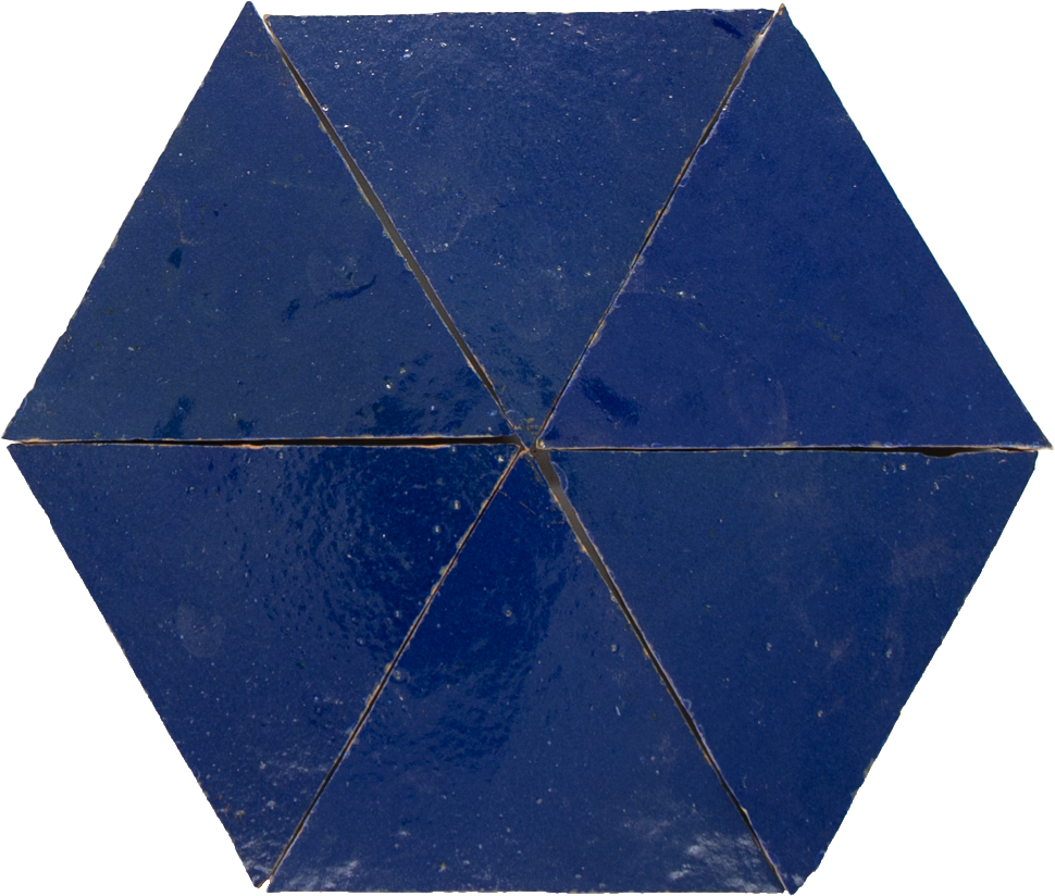 Zellige Bleu Foncee Triangle