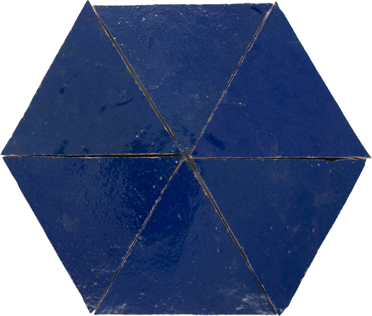 Zellige Bleu Foncee Triangle