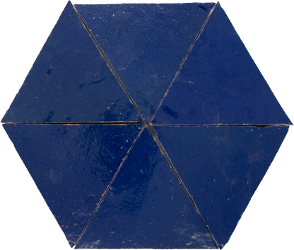 Zellige Bleu Foncee Triangle