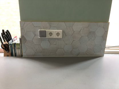 Zellige Bleu Lumiere Hexagone