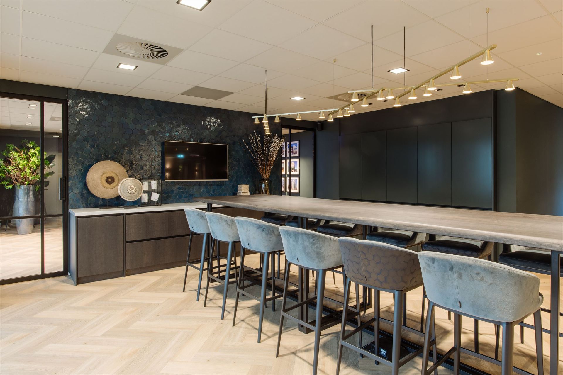 Zellige Bleu Marine Hexagone