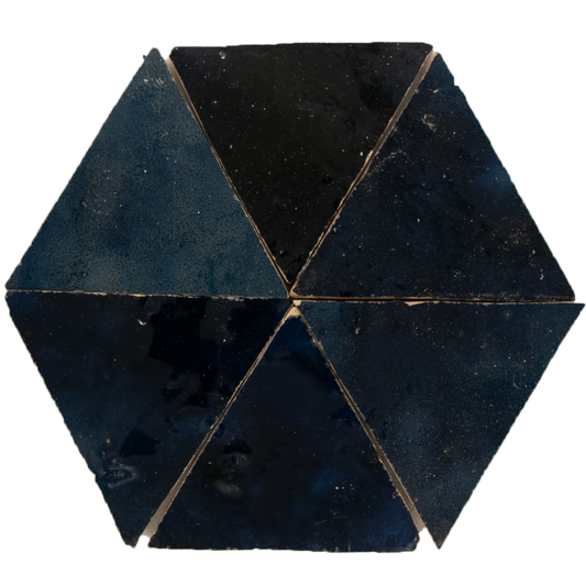 SAM Zellige Bleu Nuit Triangle