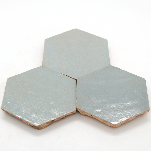 SAM Zellige Bleu Lumiere Hexagone