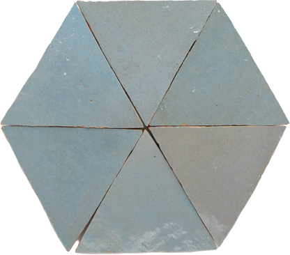 Zellige Bleu Lumiere Triangle