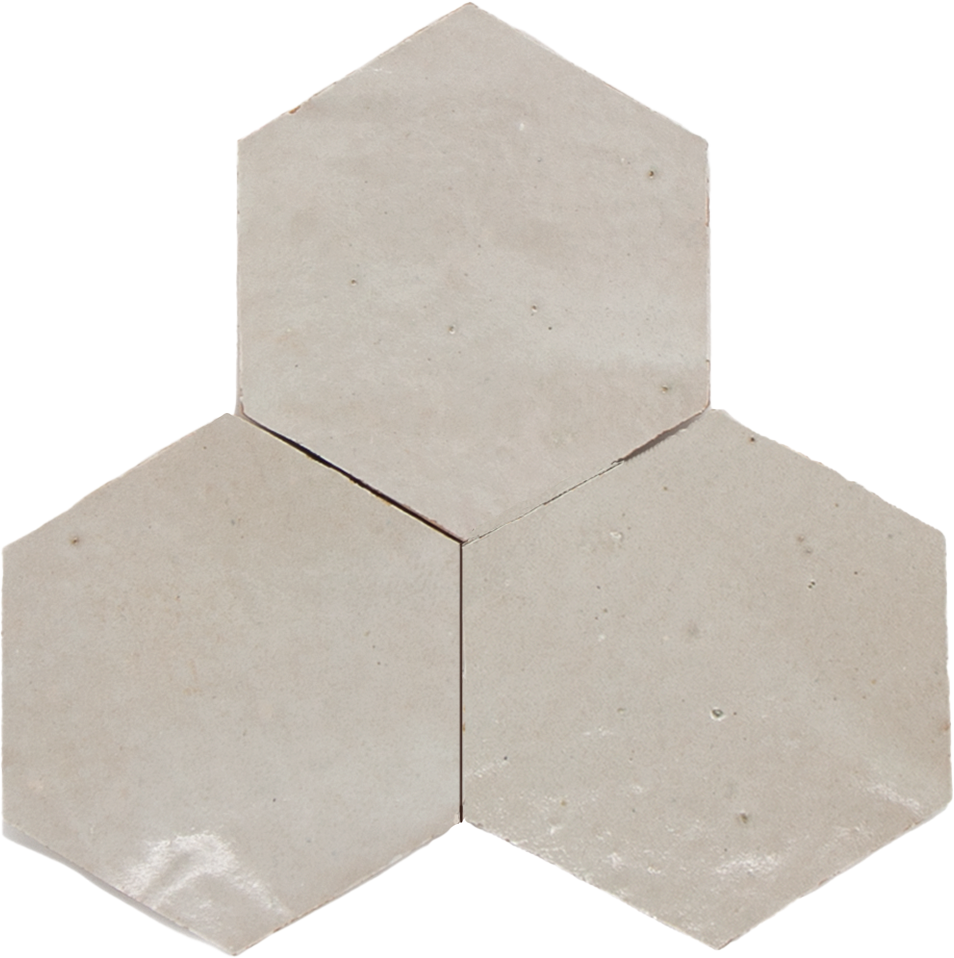 Zellige Ecru Hexagone