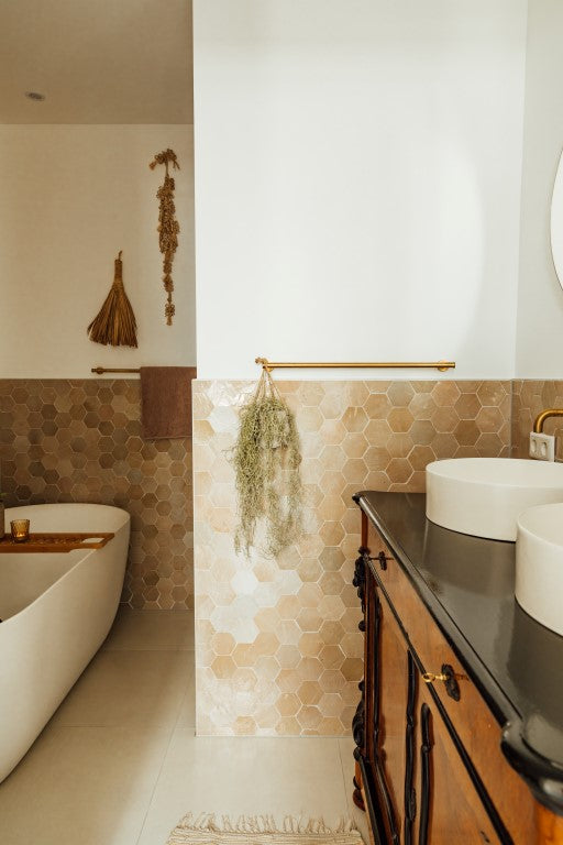 Zellige Ecru Hexagone