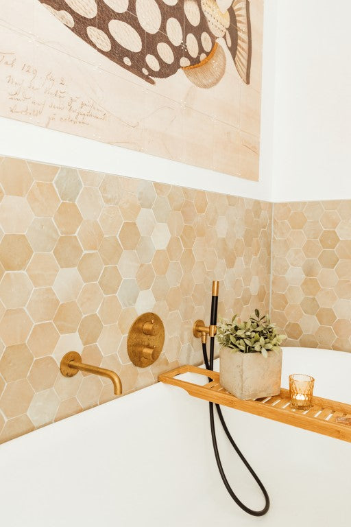 Zellige Ecru Hexagone