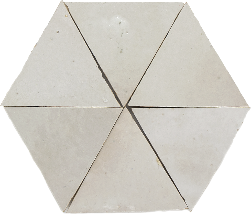 Zellige Ecru Triangle