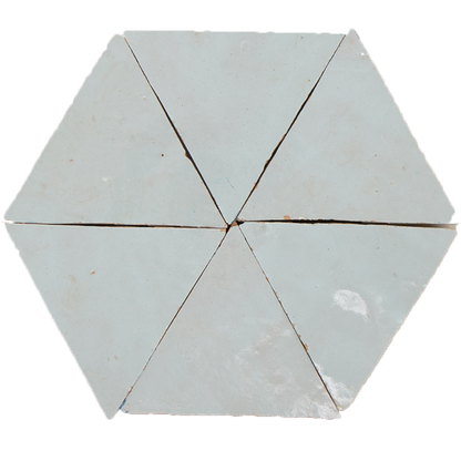 Zellige Glacier Bleu Triangle