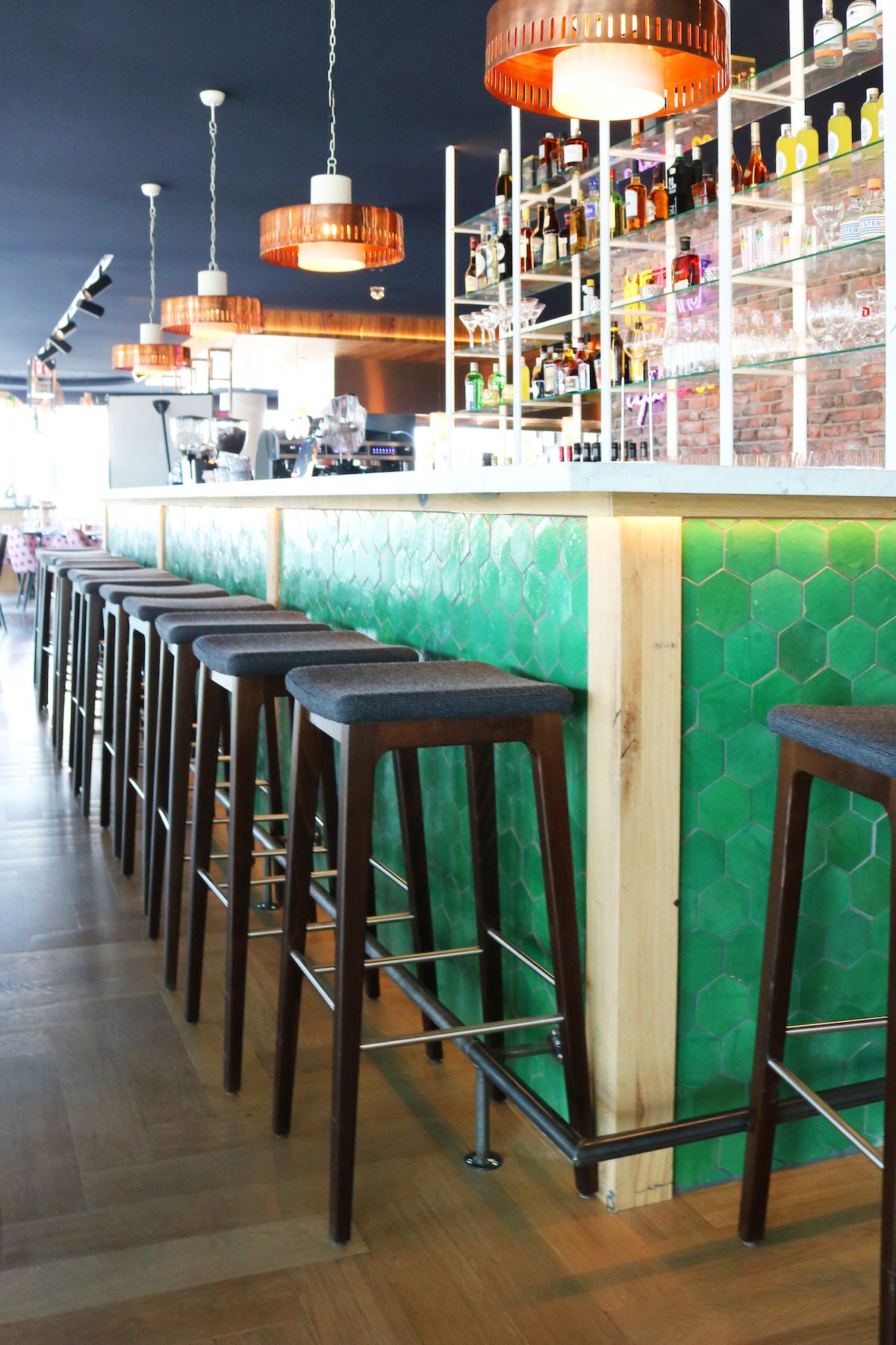 Zellige Vert Foncee Hexagone