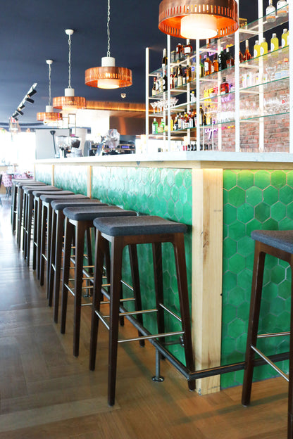 Zellige Vert Foncee Hexagone