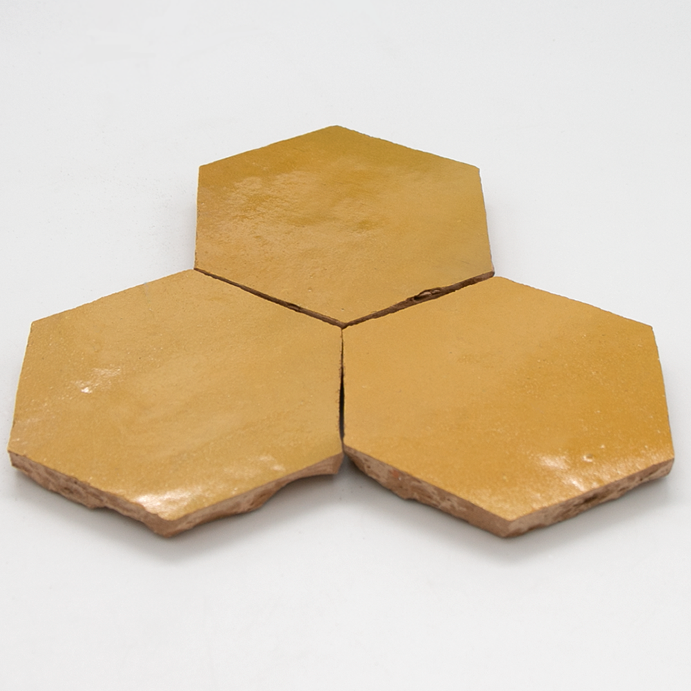 Zellige Jaune Hexagone