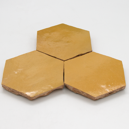 Zellige Jaune Hexagone