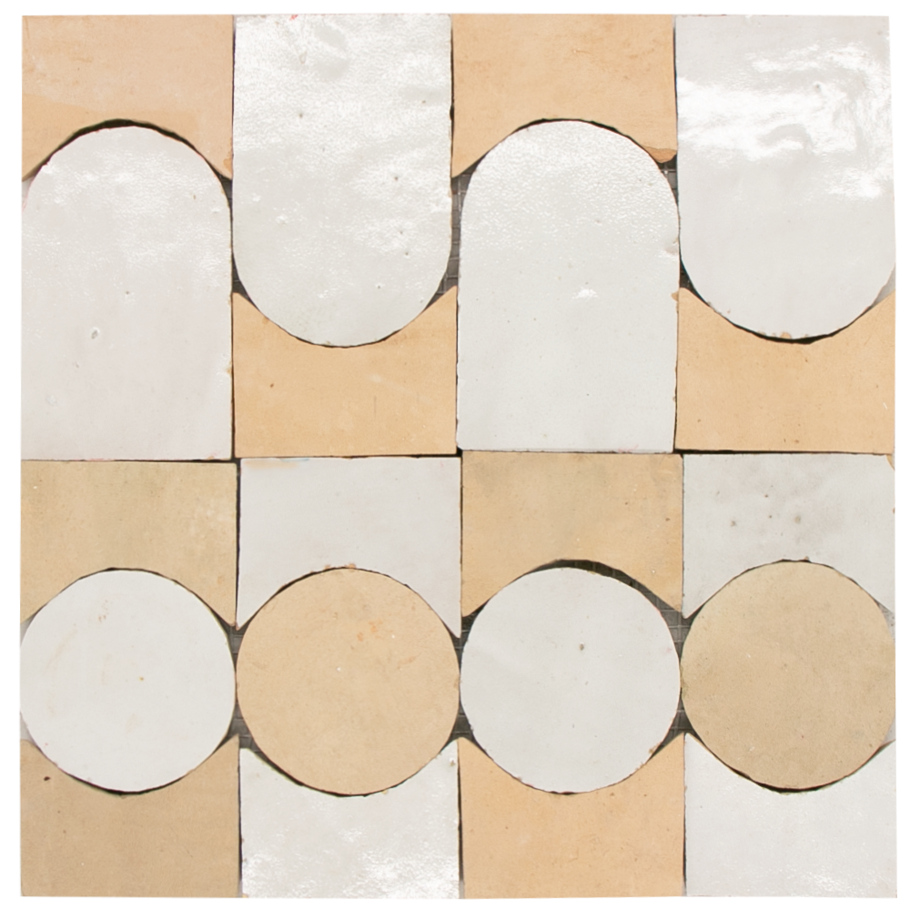 SAM Zellige Naturel - Blanc Soleil
