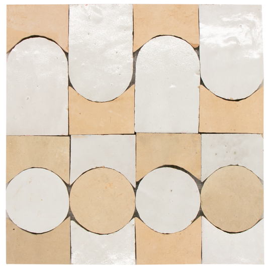 SAM Zellige Naturel - Blanc Soleil