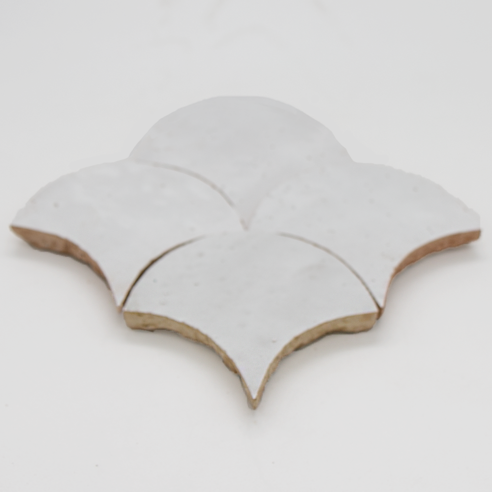 SAM Zellige Neige Blanc Poisson Echelles