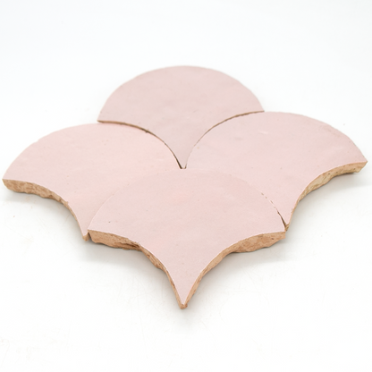 Zellige Pastel Rose Poisson Echelles