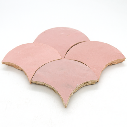 Zellige Rose Doux Poisson Echelles