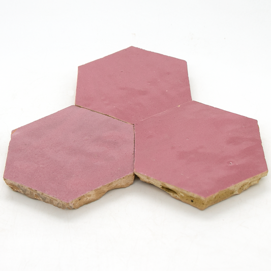 SAM Zellige Rose Vieux Hexagone