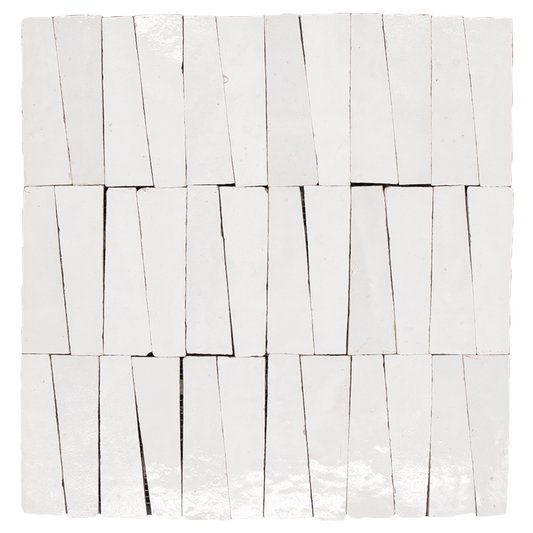 Zellige Neige Blanc Dorsale