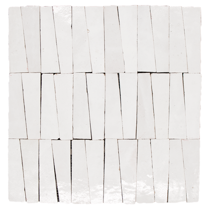 Zellige Neige Blanc Dorsale