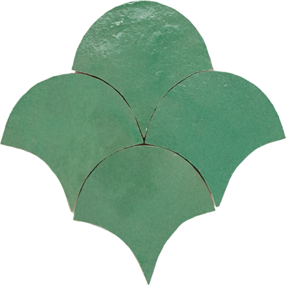 Zellige Turquoise Poisson Echelles