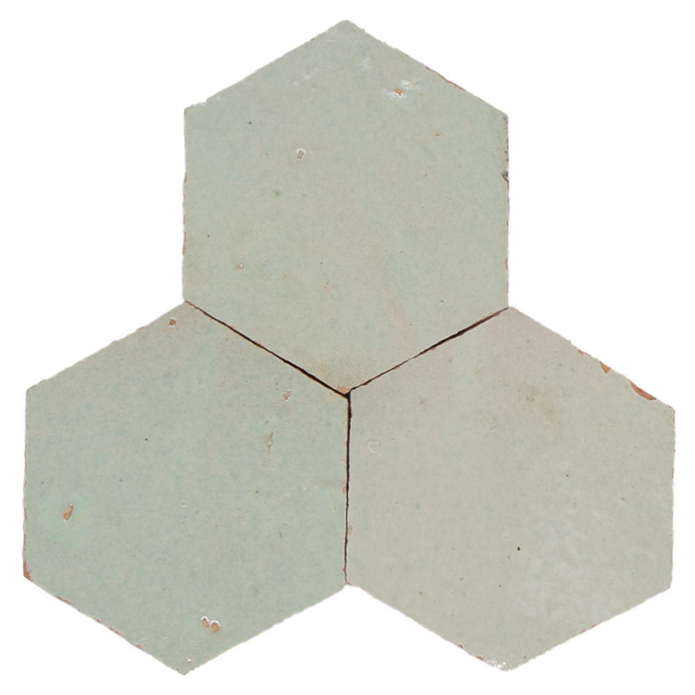 Zellige Vert Clair Hexagone
