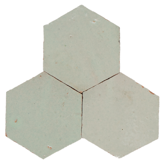 Zellige Vert Clair Hexagone