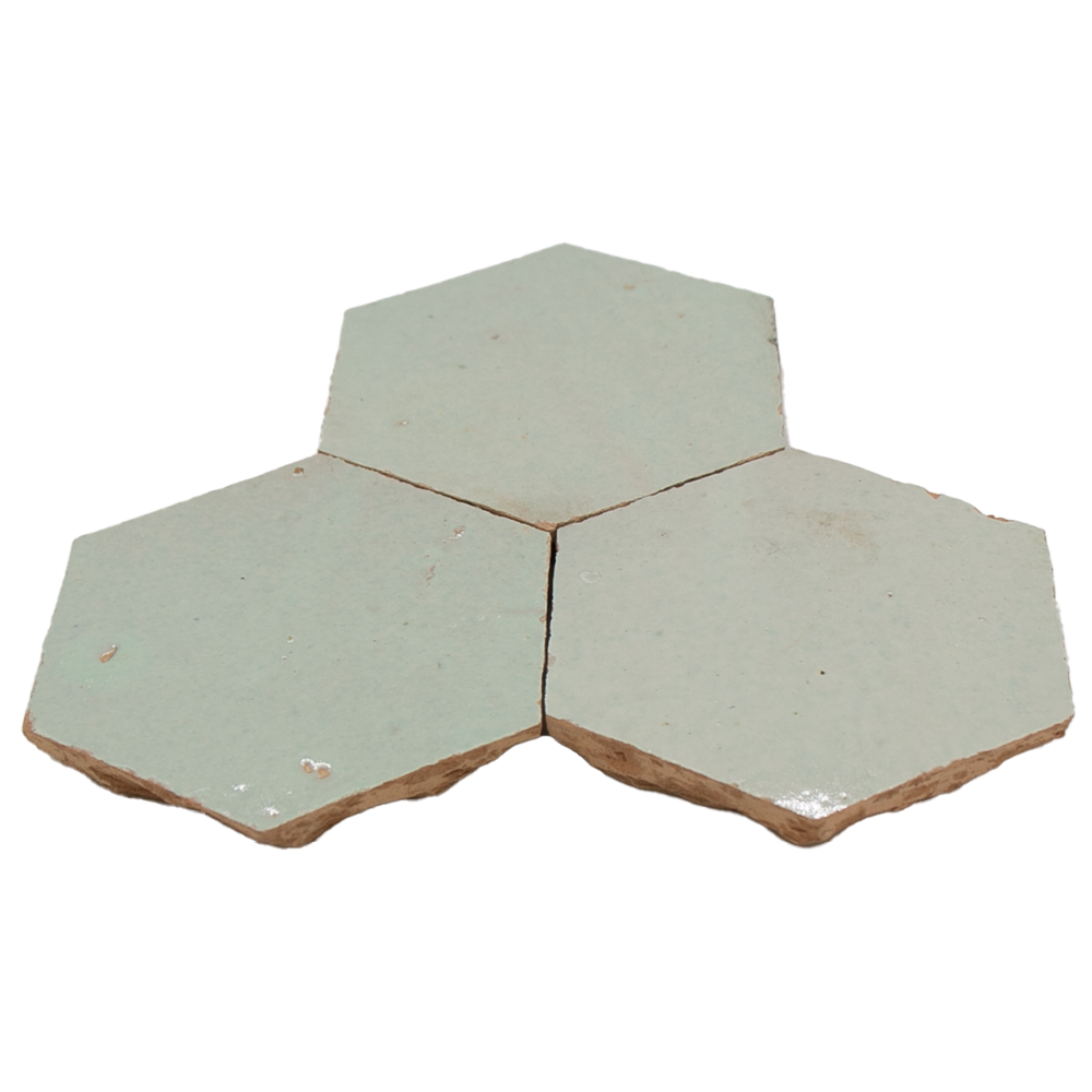Zellige Vert Clair Hexagone