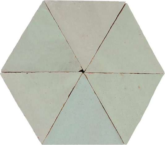 Zellige Vert Clair Triangle