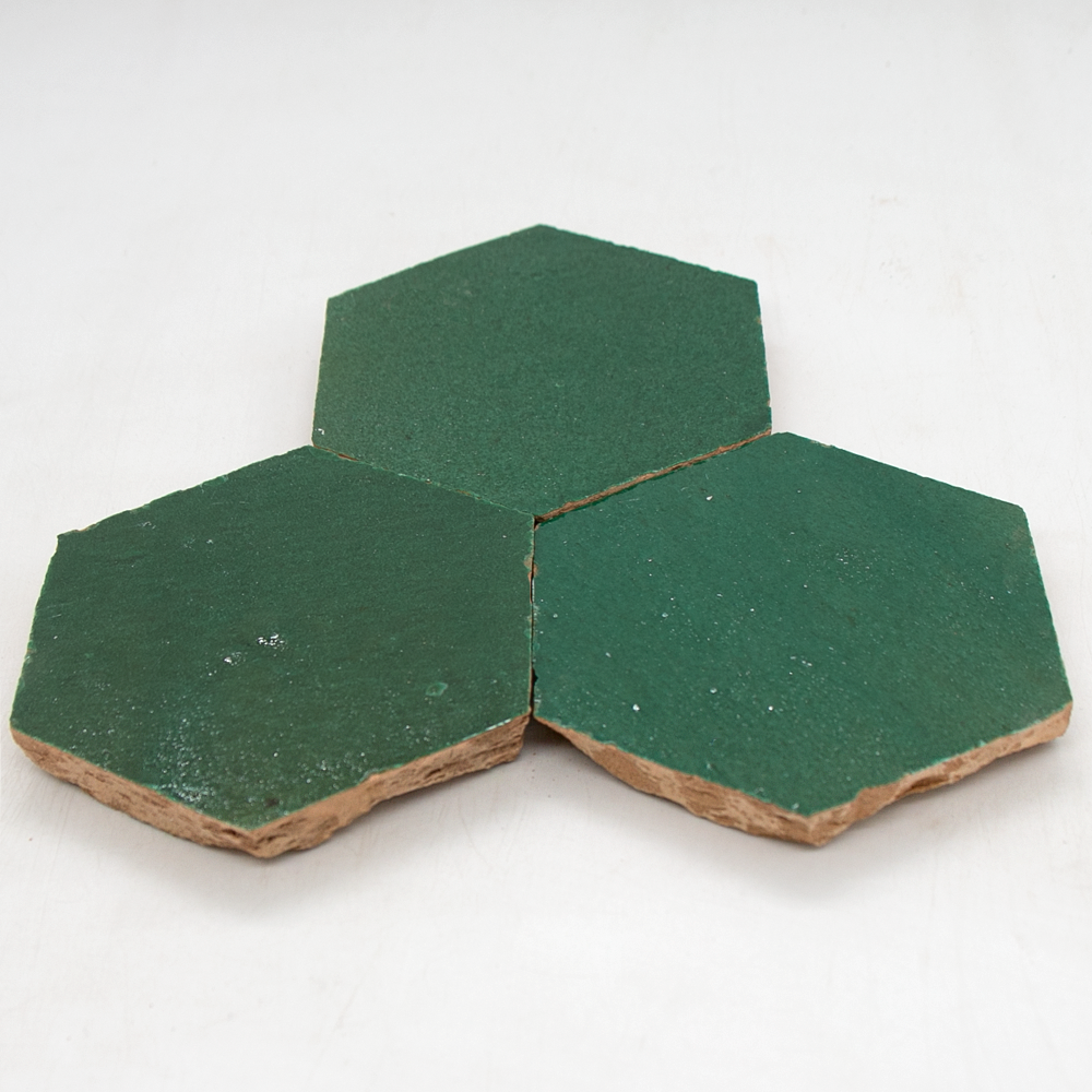 SAM Zellige Vert Foncee Hexagone