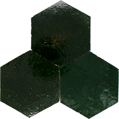 Zellige Vert Mousse Hexagone