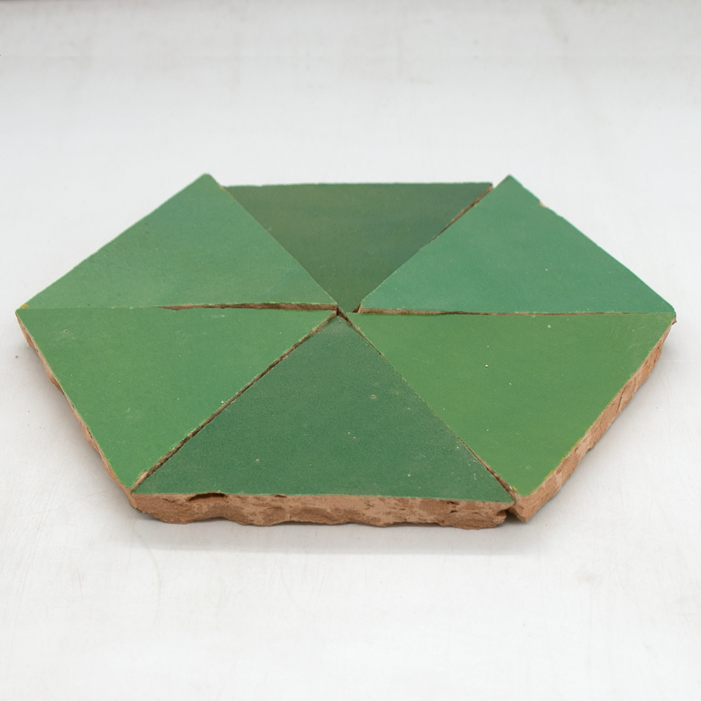 Zellige Vert Pomme Triangle