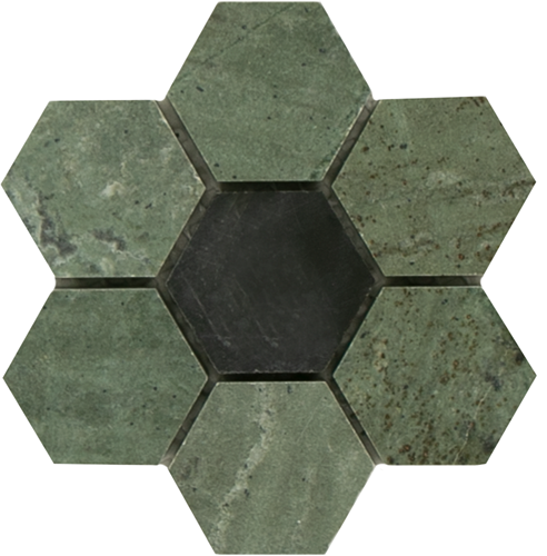 Mosaic Flower Insert Green
