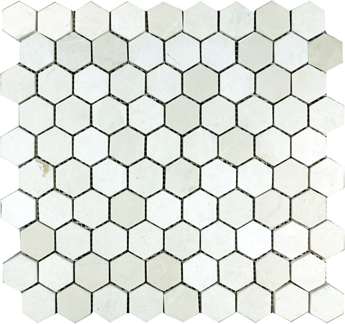 Mosaic Hexagon Plain Bottocino