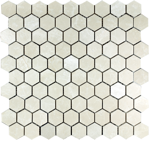 SAM Mosaic Hexagon Plain Bottocino