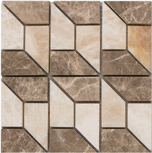 MINI SAM Mosaic 3D Cream Dark