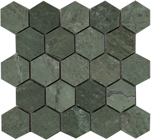 MINI SAM Mosaic Hexagon Plain Green Light
