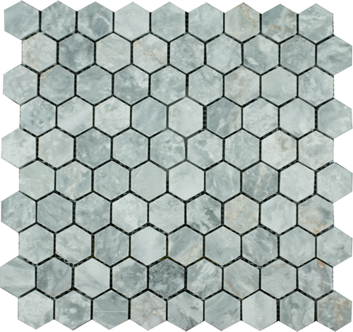 SAM Mosaic Hexagon Plain Silver Shadow