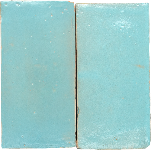 Platta BLeu Celeste Mat 7.5x15cm