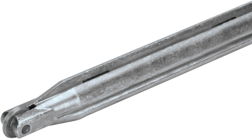 Silber-Walzen im Halter Ø 10mm  silver