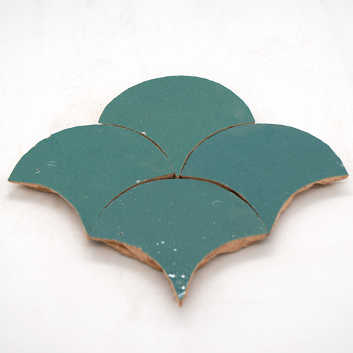 SAM Zellige Atlas Petrol Poisson Echelles 10x10cm