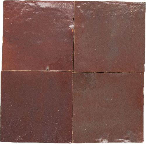 Zellige Aubergine Clair 10x10cm