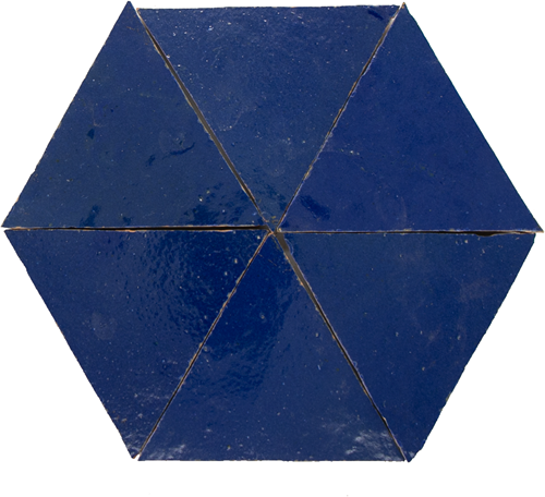 Zellige Bleu Foncee Triangle
