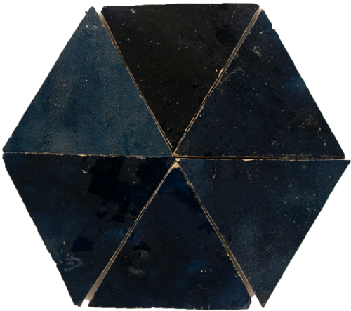 Zellige Bleu Nuit Triangle